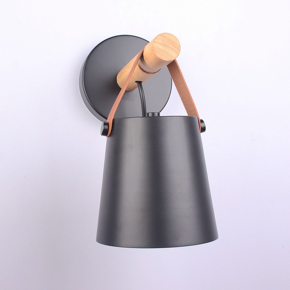 Modern Minimalist Style Cone Wall Light Sconce Metal 1 Light Sconces