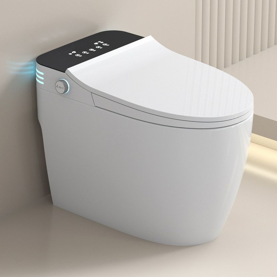 Modern Toilet Bowl ABS Floor Mounted Siphon Jet Flush Toilet
