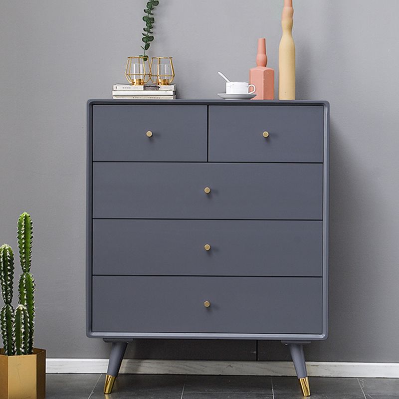 Solid Wood Accent Chest with Drawer Contemporary Side Cabinet