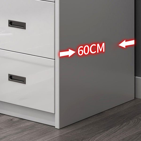 Wood and Glass Wardrobe Armoire Contemporary Sliding Wardrobe Closet