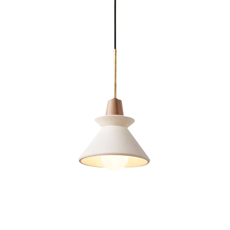 Nordic Simple Cement Single Head Chandelier Hardware Boom Wooden Lamp Holder for Bedroom Headboard