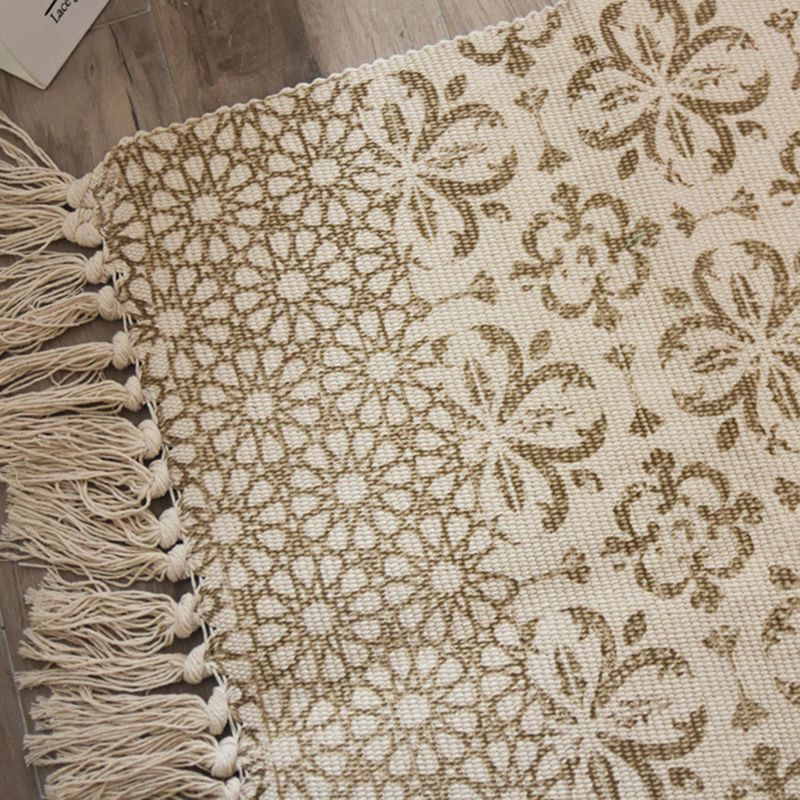 Waschmaschine Teppich Ameicana Print Innenteppich Baumwollmischte Teppich mit Fransen