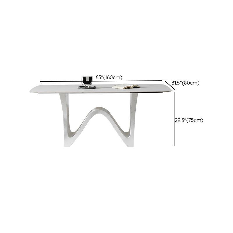 White Modern Dining Table Set 1/5/7 Pieces Dinette Set for Dining Room