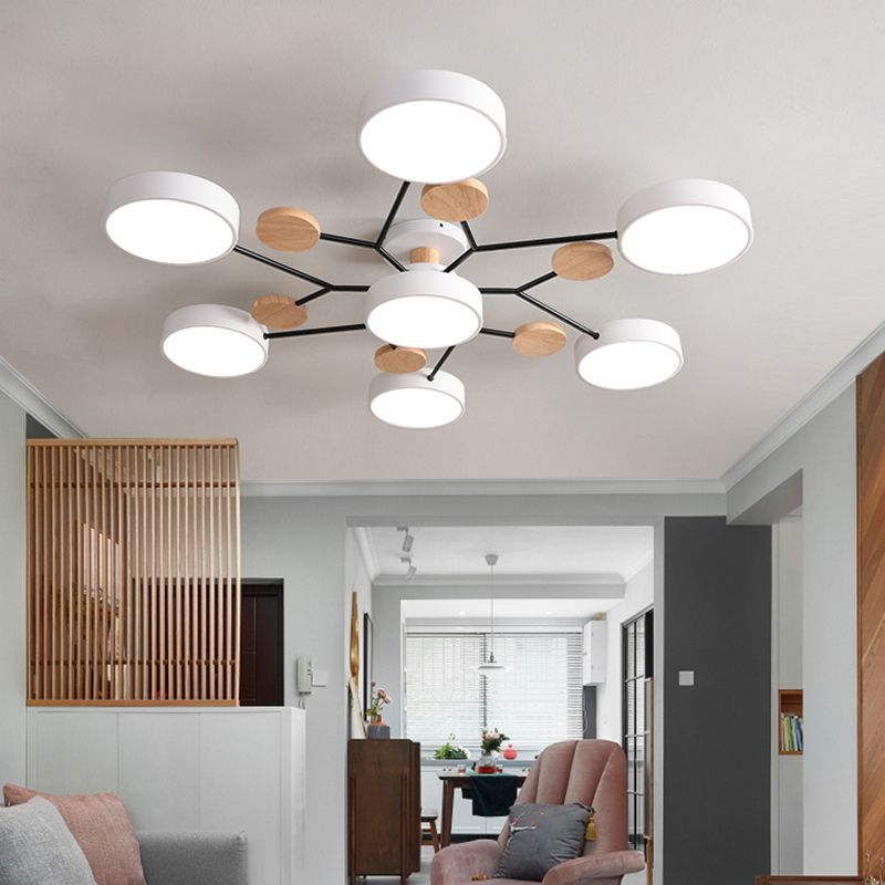 Modern Style Ceiling Light LED Flush Mount Light Fixture for Bedroom