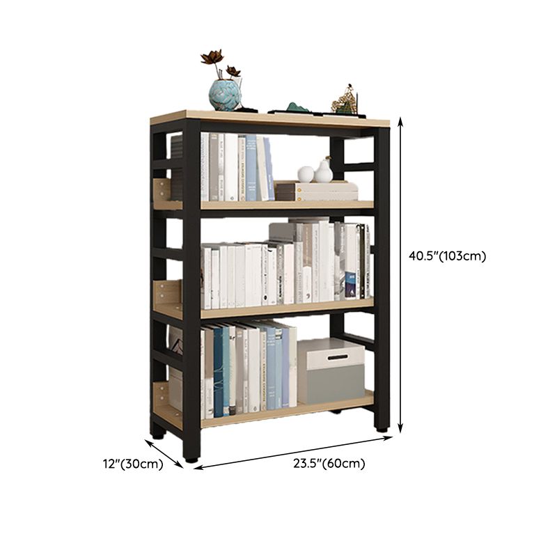 Scandinavian Open Back Shelf Bookcase Shelves Included for Home Office