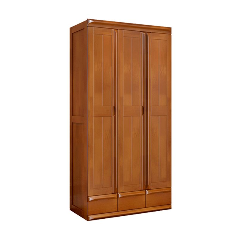 Rubberwood Wardrobe Cabinet With Drawer Traditional Wardrobe Closet