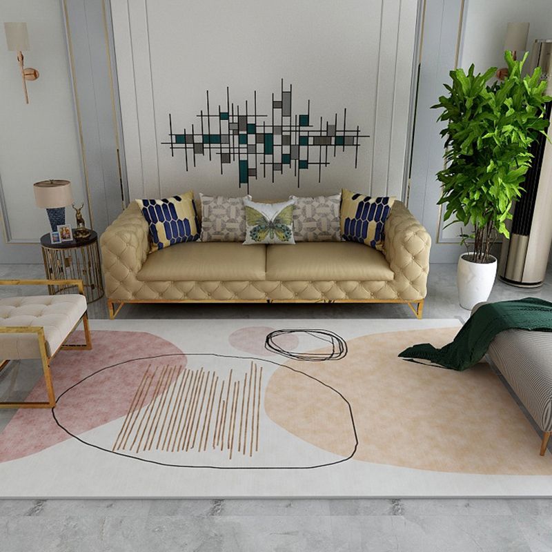 Tapis de couleur moderne tapis multicolore de la zone polyte