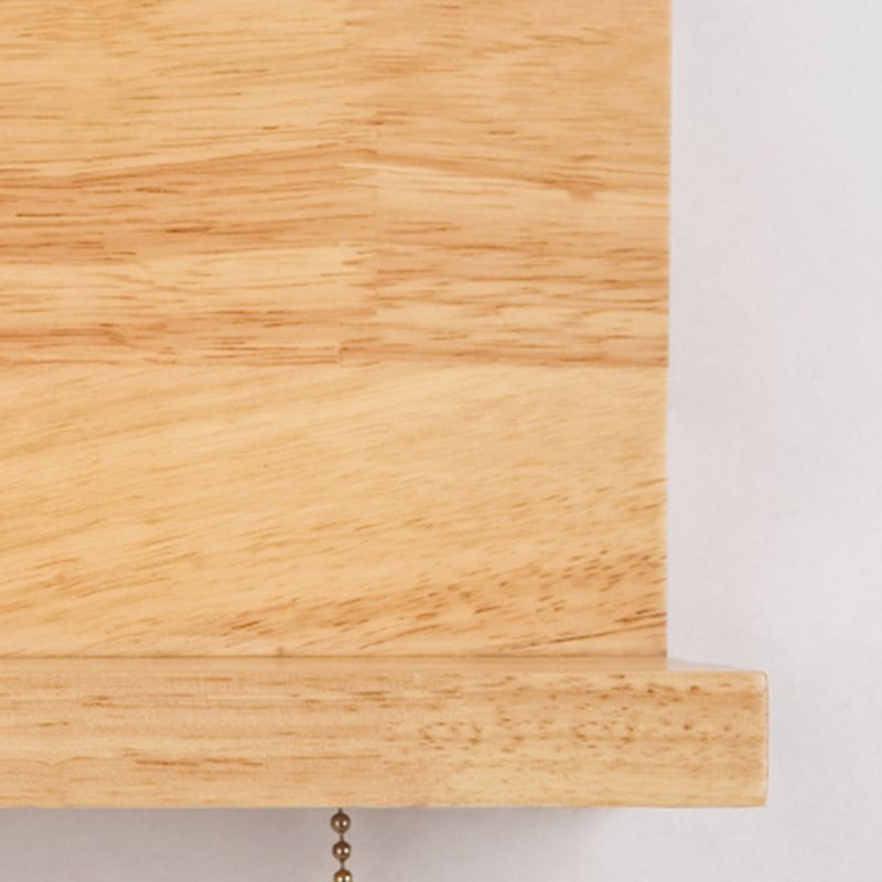 Pronzo a parete singolo in legno in moderna lampada da parete rettangolare in vetro in vetro per spazi interni