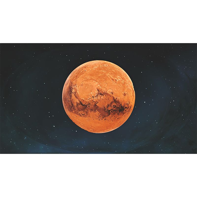 Bright Color Universe Planet Mural Stain Resistant Living Room Wall Decor