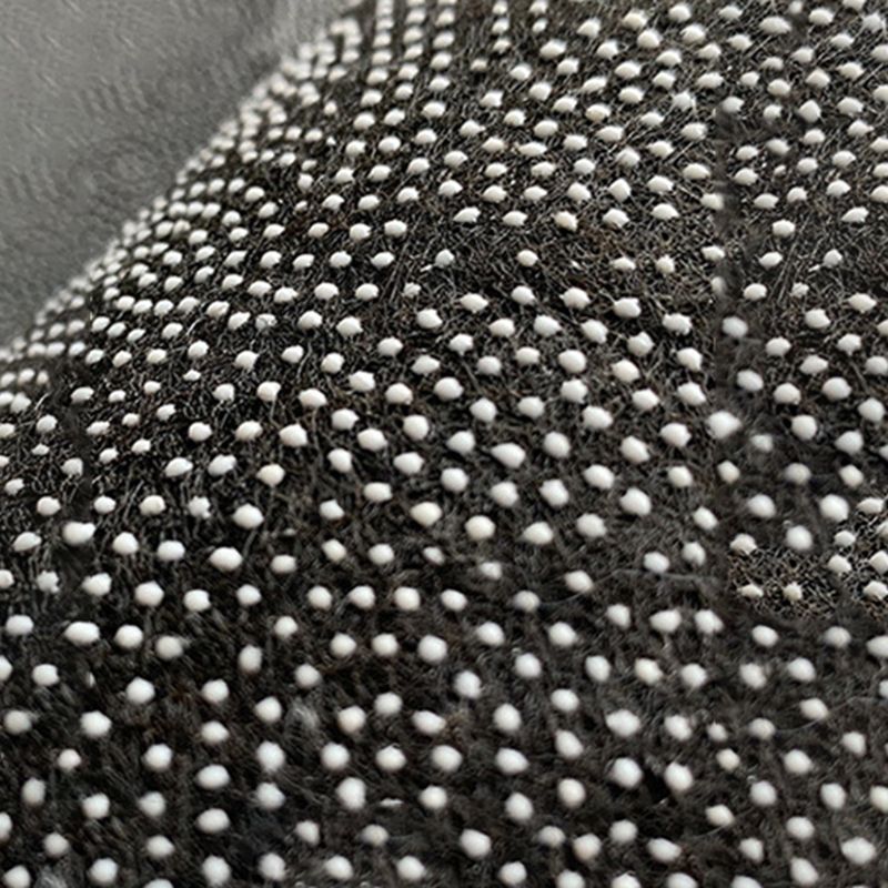 Dark Gray Modern Rug Polyester Graphic Indoor Rug Stain Resistant Rug for Living Room