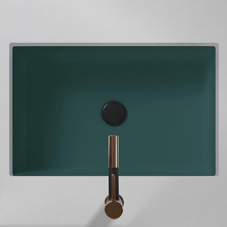 Modern Undermount Bathroom Sink Rectangular Undermount Bathroom Sink with Overflow
