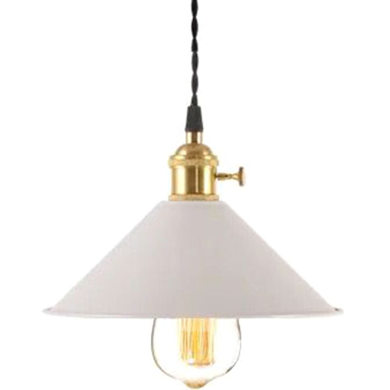 Light ombrello industriale Nordic Light Metal Macarons Colorful Macarons a 1 luci a pendente Accensione