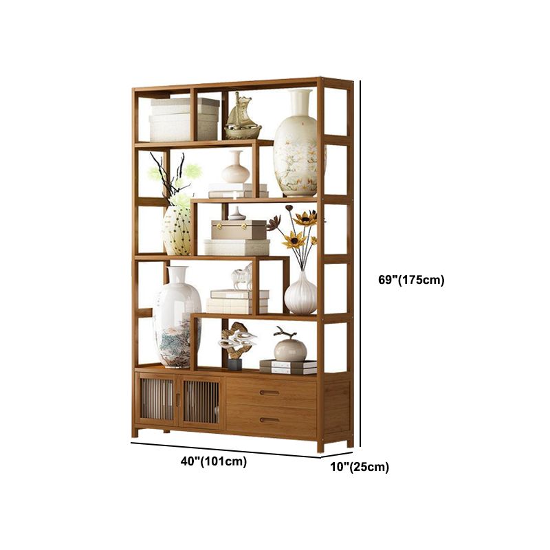 9.84" Wide Modern Wooden Shelf Bookcase Matte Finish Etagere Bookshelf