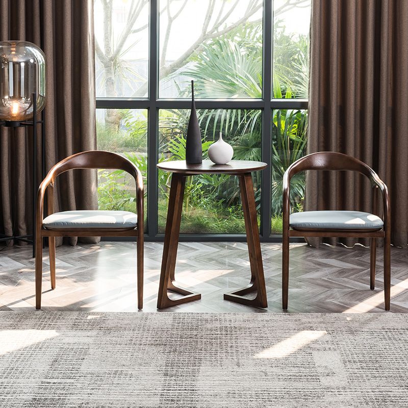 Sillas de madera de fresno de estilo tradicional, juego de sillones con respaldo abierto para comedor