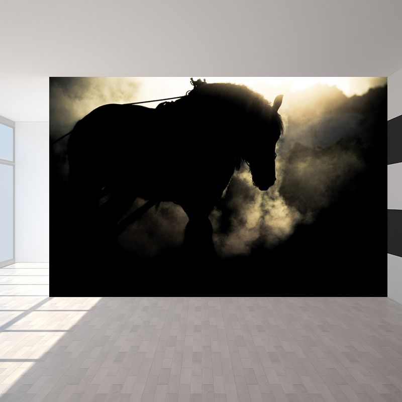 Whole Smart Steed Mural Wallpaper for Wall Decor Contemporary Boys Room Wall Art