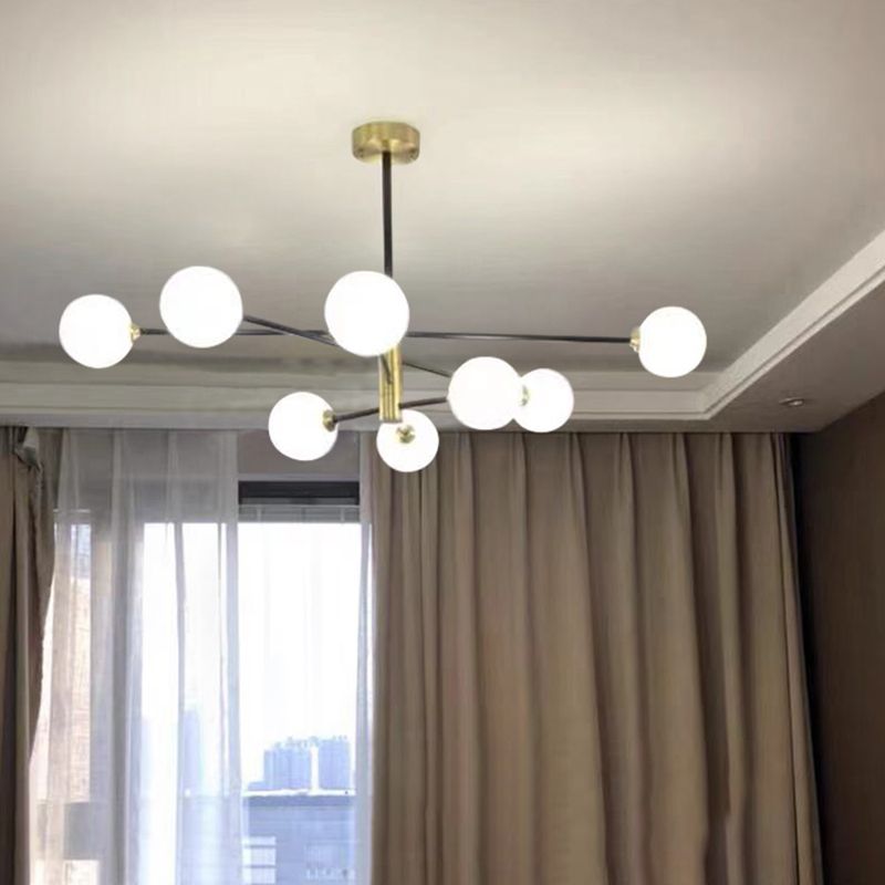 Stile moderno a forma sferica Luci di lampadina a ciondolo in vetro