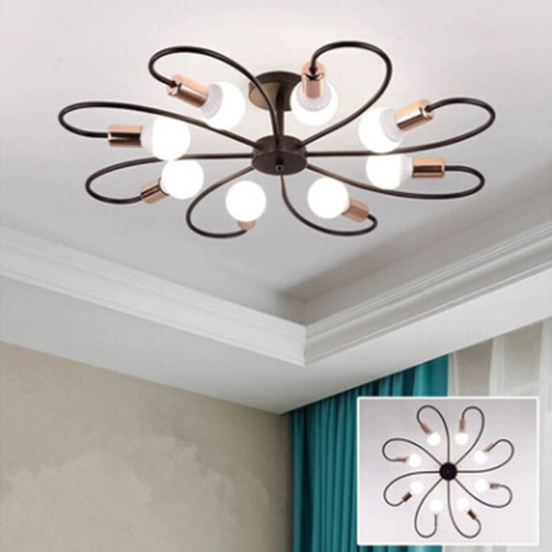 Industrial Ceiling Light Simple Flush Mount Light Fixture for Sitting Room