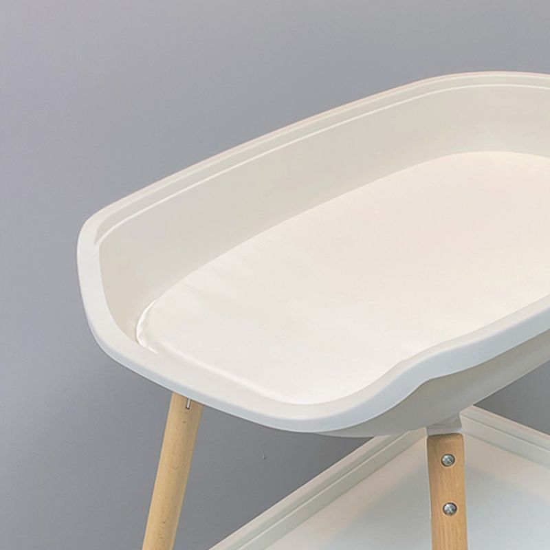 Modern Baby Changing Table Solid Wood Changing Table with Shelf