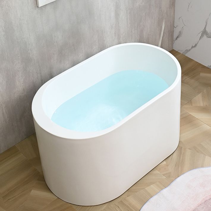 Antique Finish Oval Stand Bathtub Soaking Modern Style Bath Tub