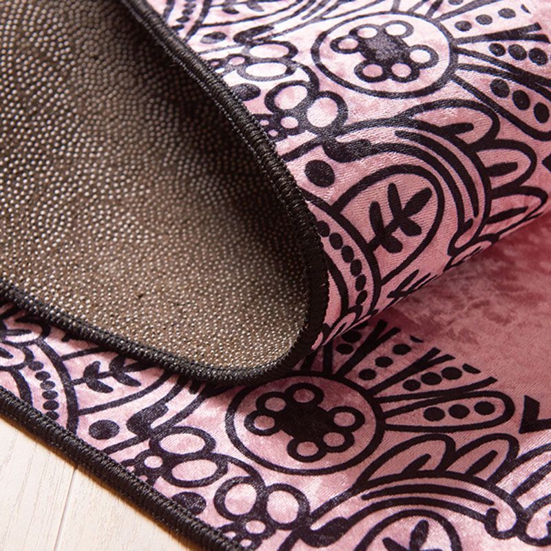 Navy Modern Rug Animal Pattern Polyester Area Carpet Stain Resistant Rug for Bedroom