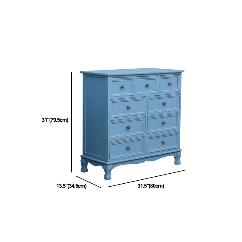 American Traditional Style Wooden Storage Chest Dresser Bedroom Storage Chest