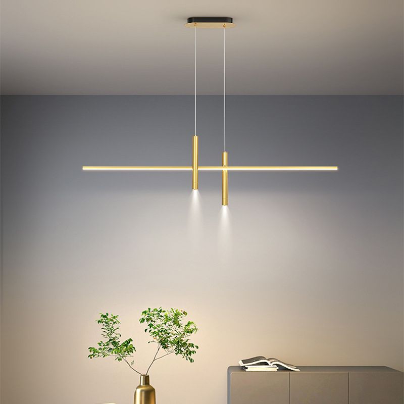 3-Lights Modern Style Island Pendants Metal Pendant Lights for Dining Room