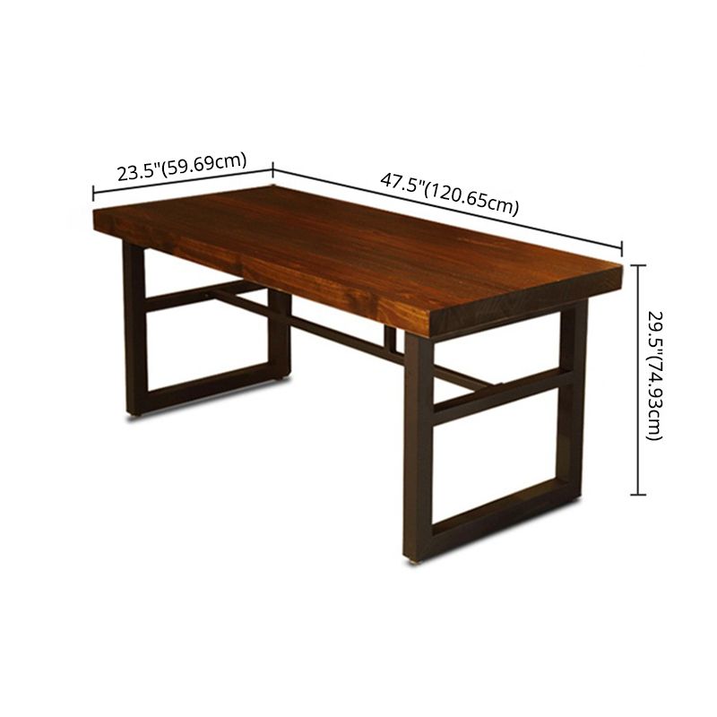 Industrial Style Kitchen Solid Wood Furniture of  Standard Height Formal DiningRoom Table Set