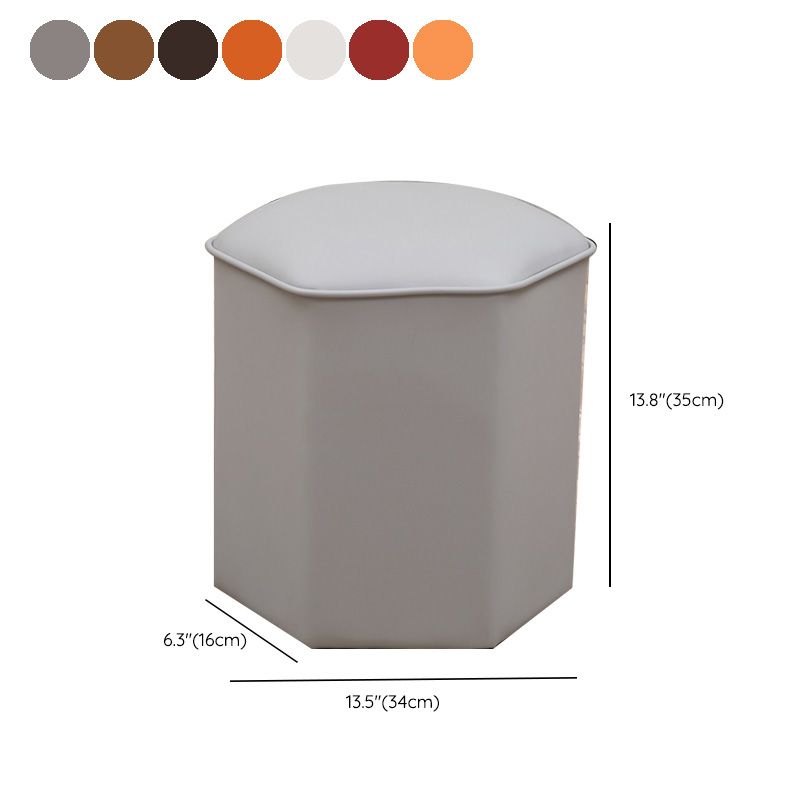 Red Modern Pouf Water Resistant Specialty Foot Stool for Living Room