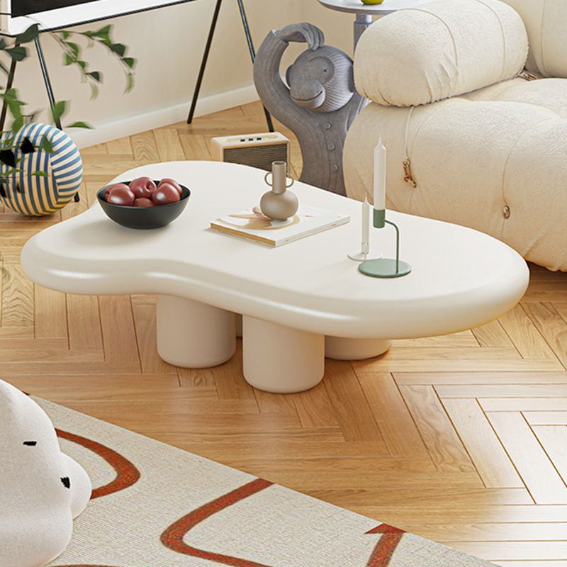 Scandinavian Wooden Coffee Table Free form 3 Legs Coffee Table Set