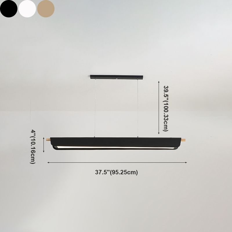 1 Light Geometric Island Lighting Modernism Metal Island Light Fixture for Dining Room