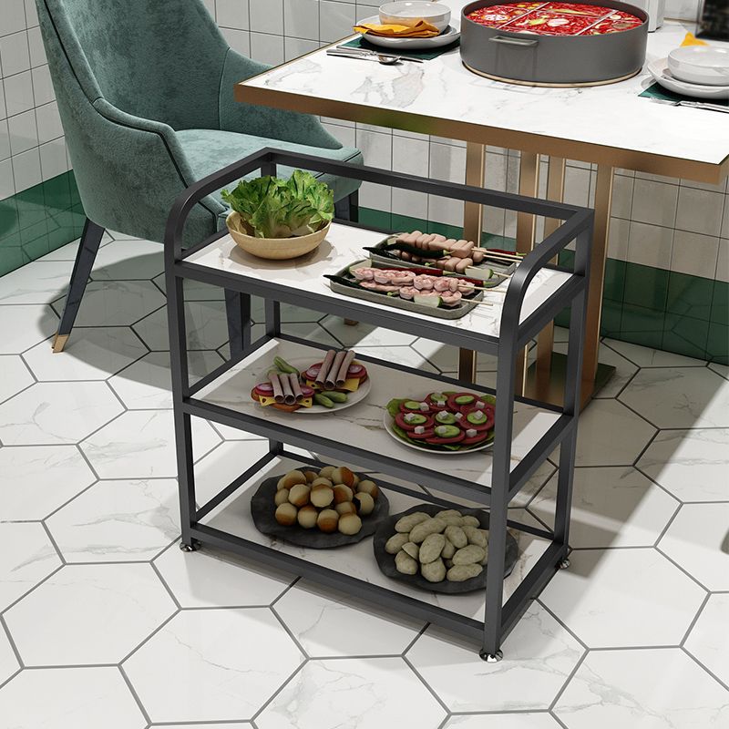 25.59"H Portable Modern Prep Table Metal Prep Table for Home Use