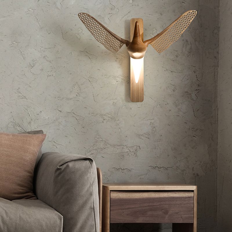 Lámpara de pared en forma de gaviota de estilo diseñador 1 Luz de la sala de estar de la sala de estar Luz montada en la pared
