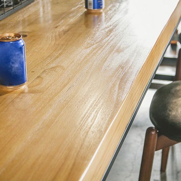 Industrial Rectangle Dinner Table Dining Room Solid Wood Dining Table