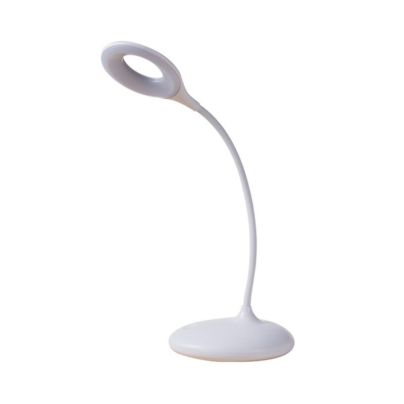 Braun/Weißer Kreis Schatten Verstellbarer Tisch Licht zeitgenössische LED -Schreibtischlampe für das Studium