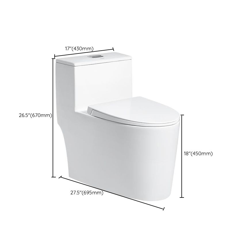 Contemporary White Flush Toilet Ceramic Urine Toilet for Bathroom