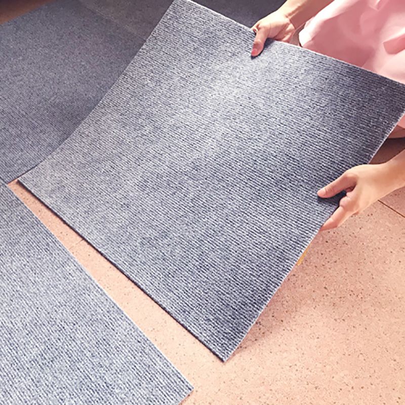 Indoor Carpet Tiles Solid Color Level Loop Stain Resistant Carpet Tiles