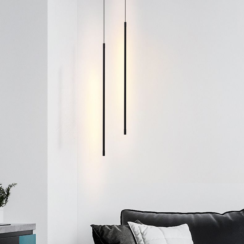 Linearer LED -Anhänger Minimalistischer Aluminium -Nacht