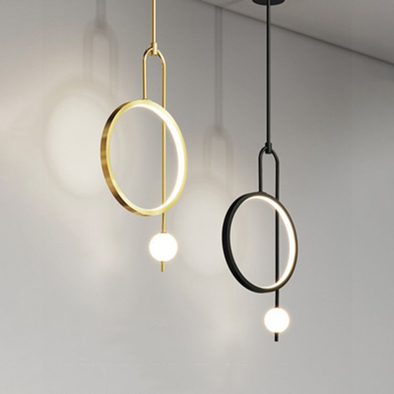 1 Light Ring Pendant Lighting Modern simplicity Acrylic Pendant Ceiling Lights for Restaurant