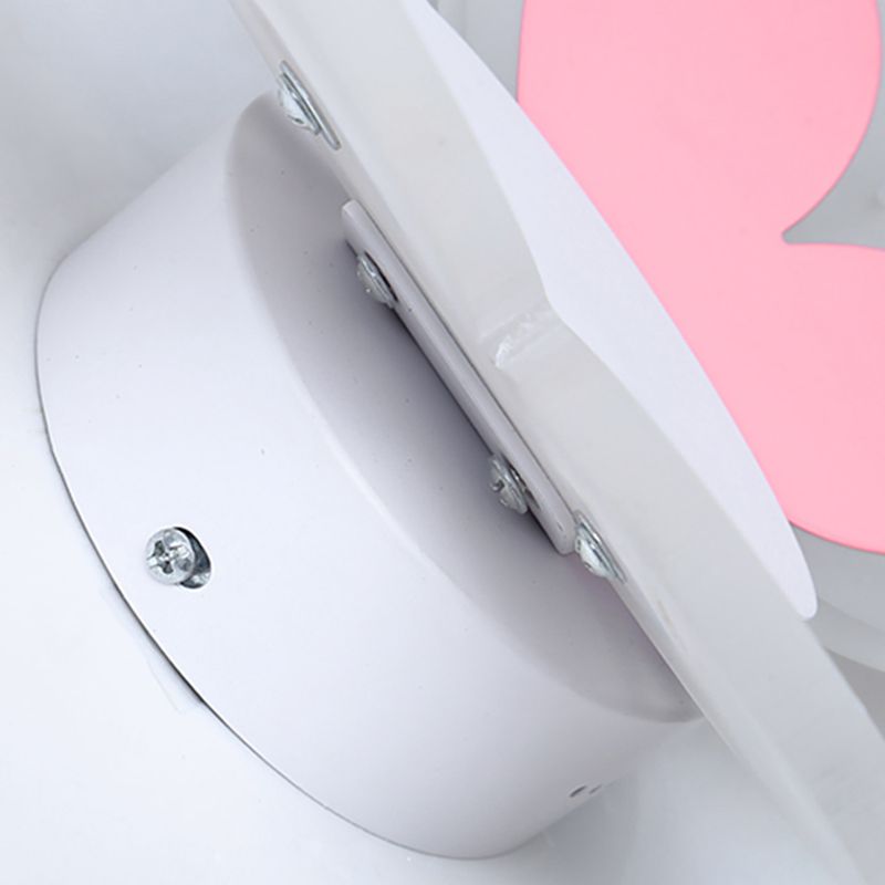 Unique Shape Metal Wall Sconce Kid Style 2 Lights Wall Mount Lighting