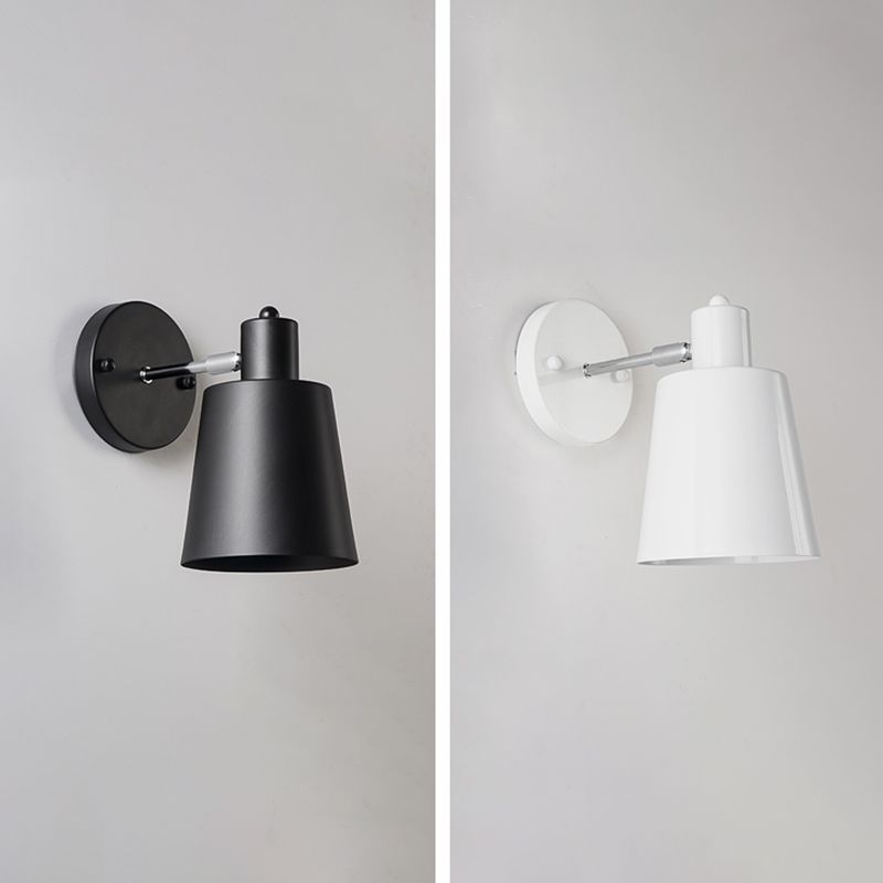 Metatore moderno nordico in metallo a 1 luci a muro cono a monte cono sconce per camera da letto