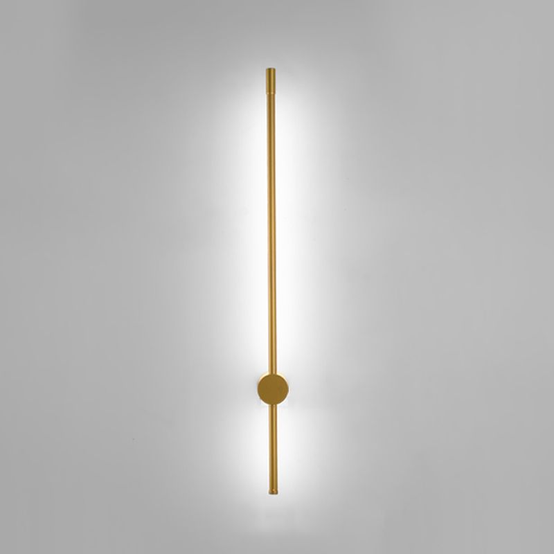 Linear Shape Metal Wall Lighting Idea Modern Style 1 Light Wall Light Sconce