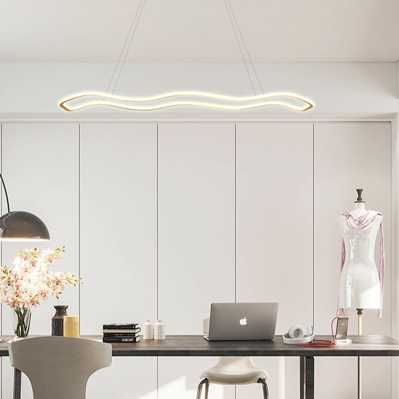 Linear Island Chandelier Lighting Modern Pendant Lighting For Kitchen Island