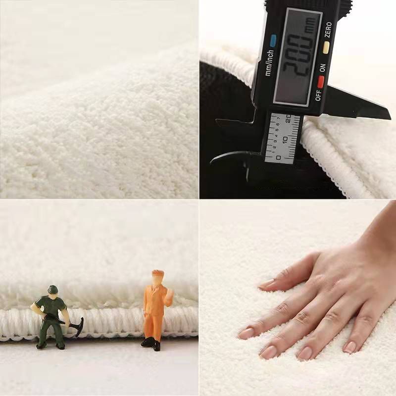 Magnifique tapis de zone de polyester tapis lavable tapis de support sans glissement pour salon