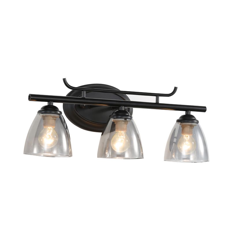 Multi Lights Mirror Front Light Modern Style Vanity Light with Glass Shade for Bathroom