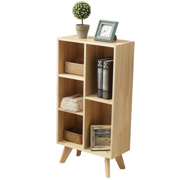Scandinavian Shelf Bookcase Standard Book Shelf with Rectangular Shelves
