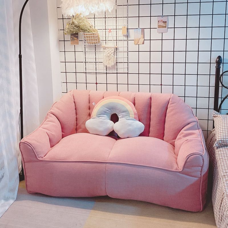 Velvet Loveseat Sofa Flared Apartment Arm Settee for Living Room