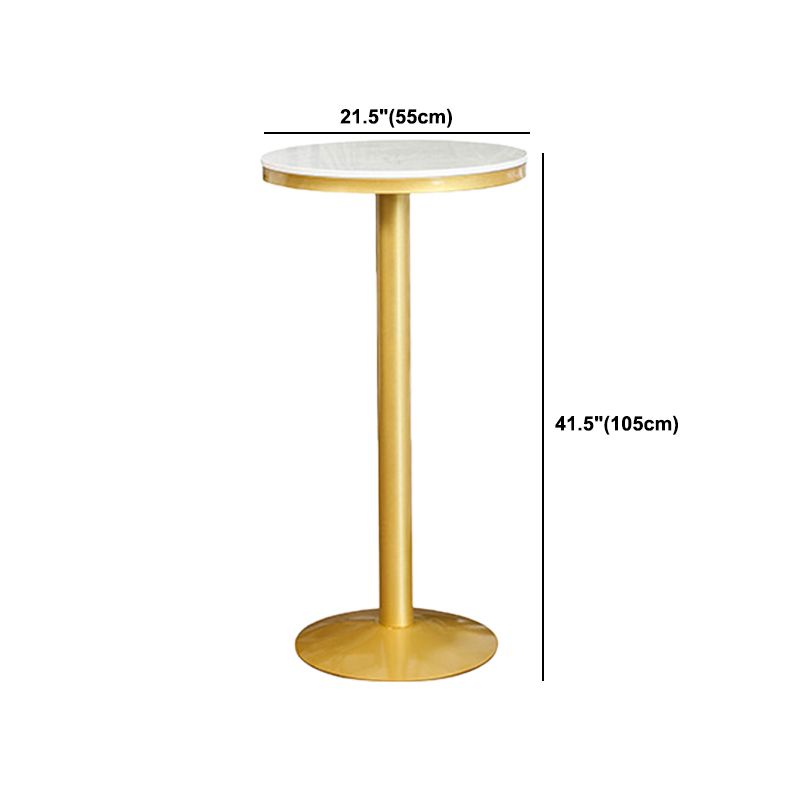 Glam 1/2/3 Pieces Round Bar Table Set Fixed Table Counter Set for Dining Room