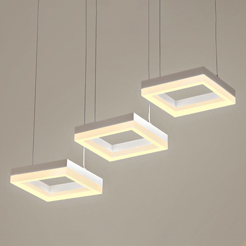 Modern Simplistic Hanging Lamp 3 Light LED Pendant Light for Living Room Dining Room