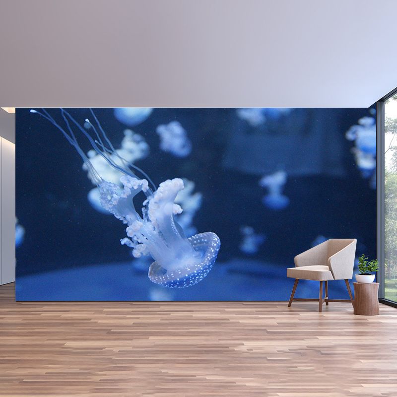 Mysterious Seabed Wall Mural Modern Style Mildew Resistant for Sitting Room