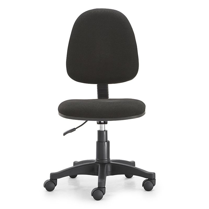 Black Nylon Modern Desk Chair Mid-Back with Upholstered Conference Chair